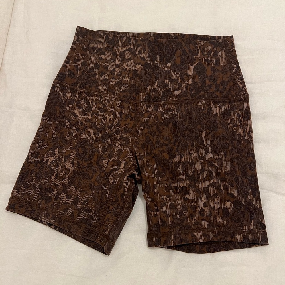 Brown Patterned Women's Shorts